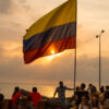 Gruppenreisen für Alleinreisende & Erlebnisreisen I Kolumbien Ablauf Sonnenuntergang in Cartagena im Café del Mar