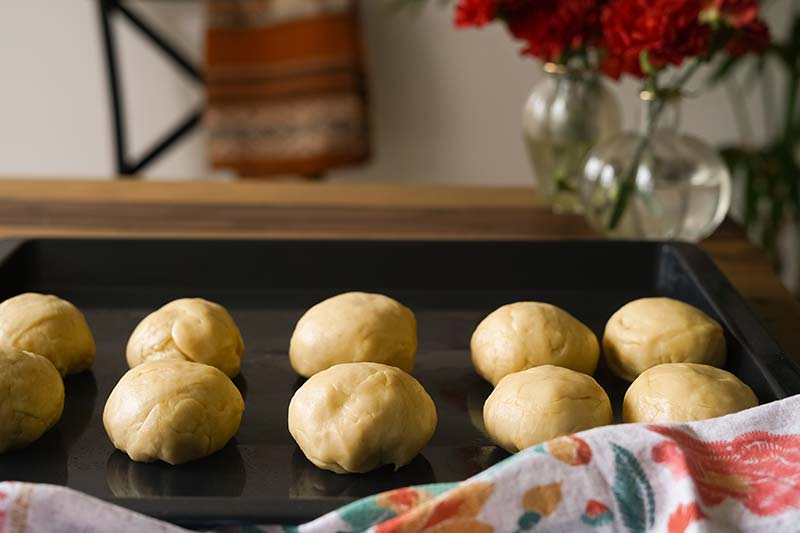 Teigbällchen vorbereiten - Empanadas de Pino