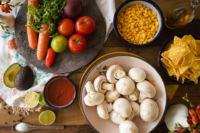 Zutaten - Ceviche de Hongos